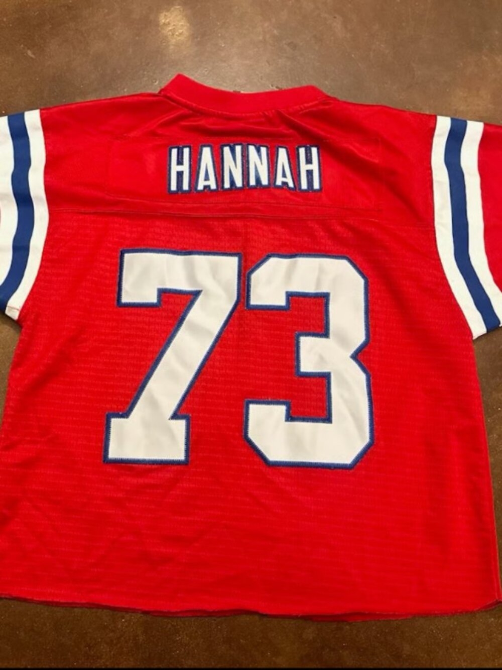 VTG Reebok NFL Vintage Collection New England Patriots John Hannah #73